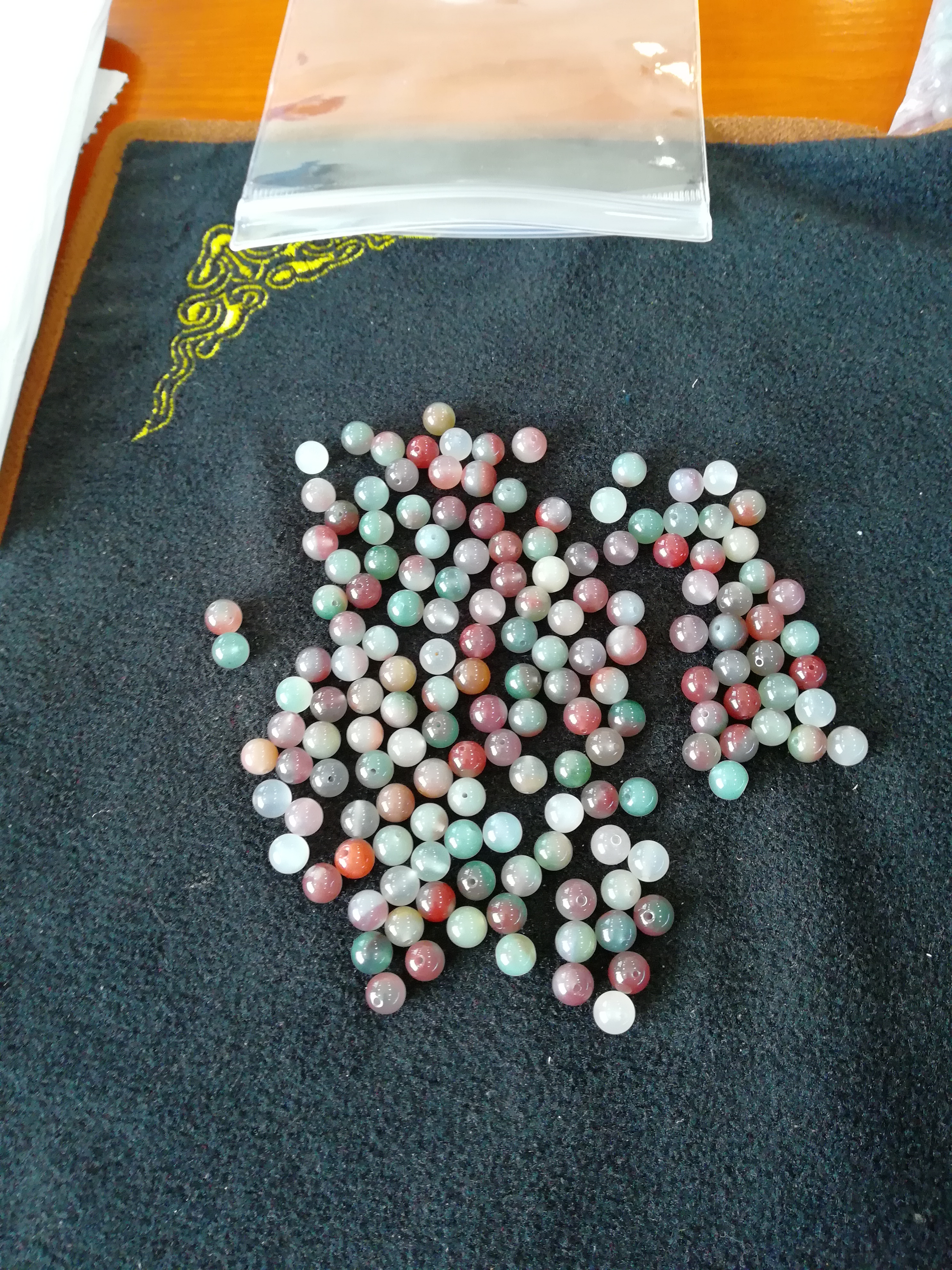 秦紫玉圆珠珠子单珠