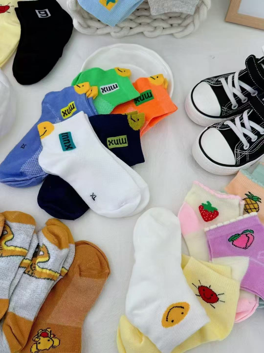【发5双】小童袜子宝宝袜 颜色款式随机 厂家补贴