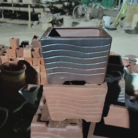 条纹四方高12口径16素4渐黑24共8个瑕