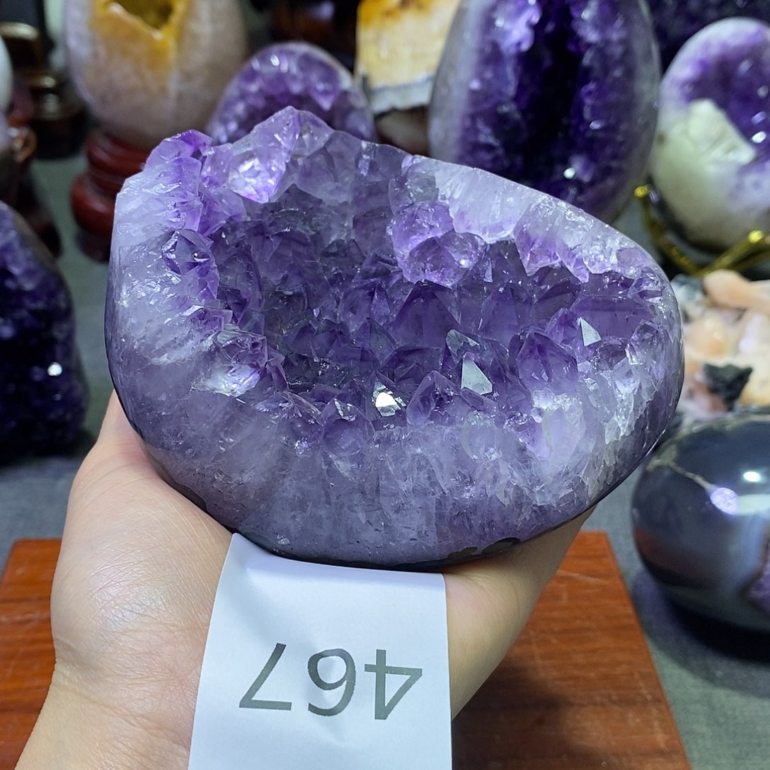 紫晶珠宝半成品未镶嵌
