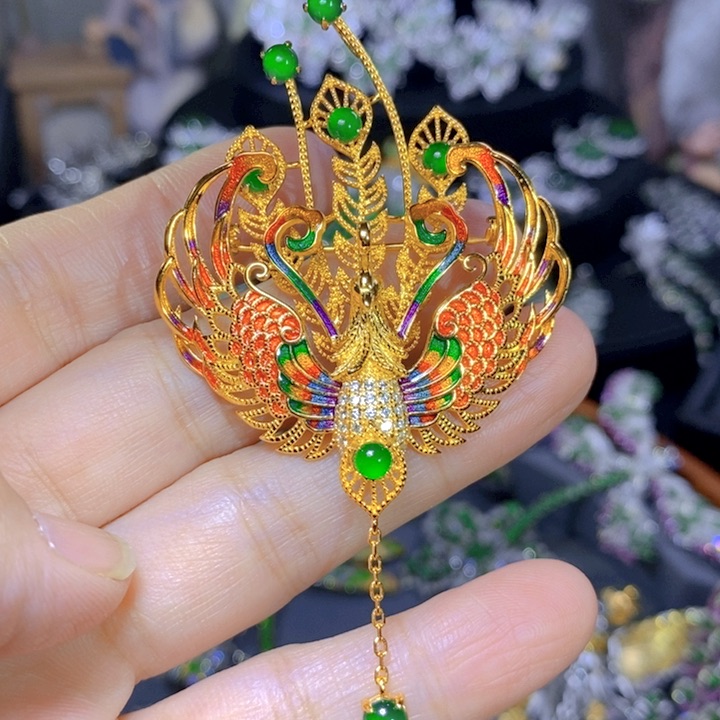 翡翠戒指银S925镶嵌天然翡翠