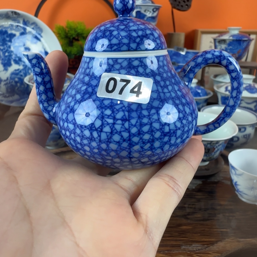 瓷片景德镇手绘青花茶器074