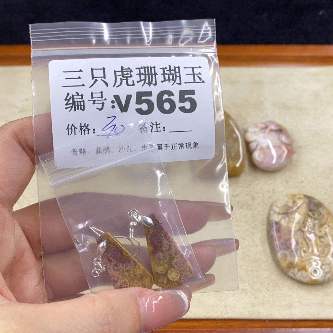 硅化珊瑚（珊瑚玉）未镶嵌1游**间