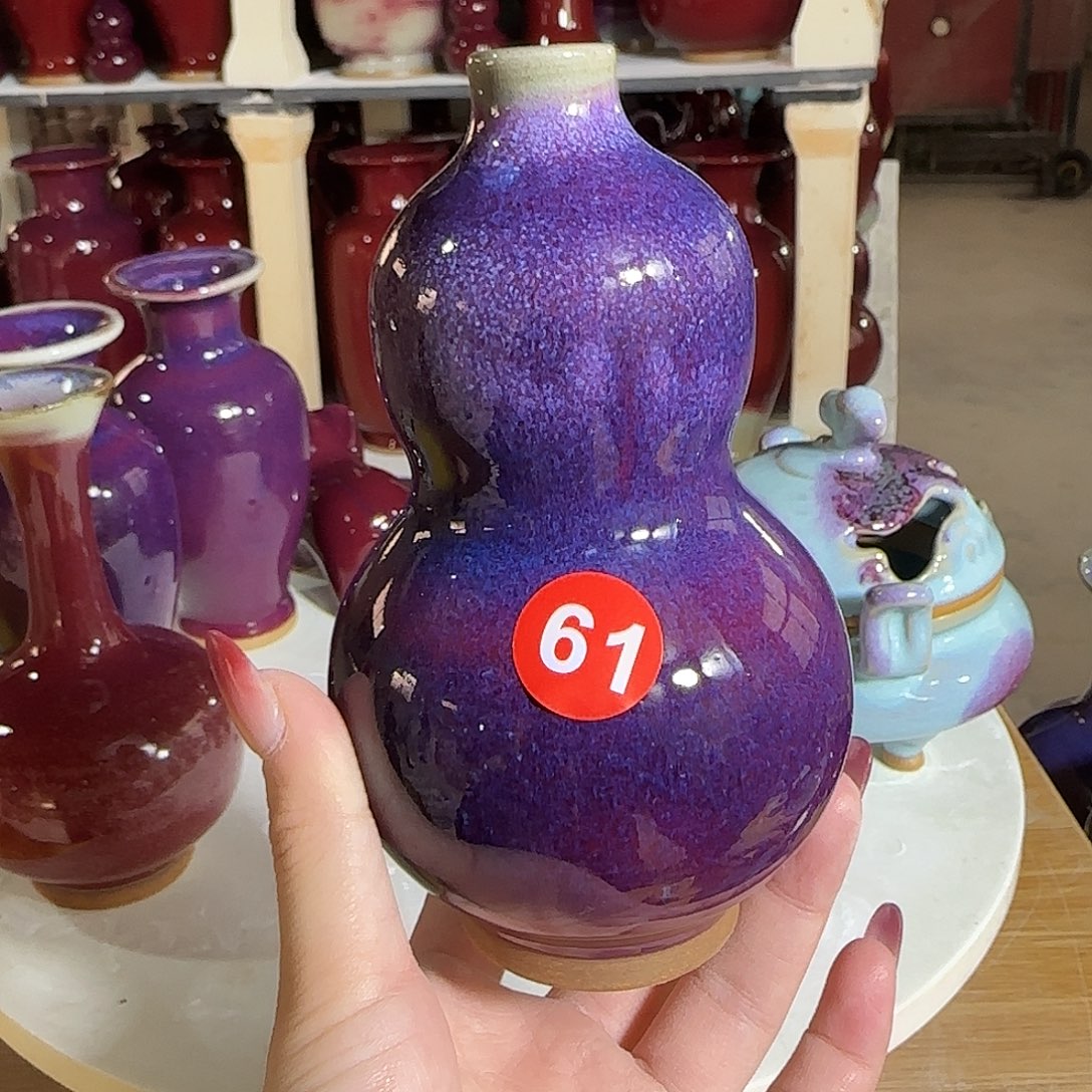 摆件陶郑家钧窑摆件