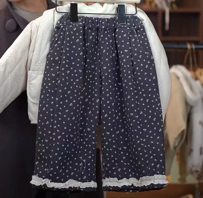 茶小安·25冬~碎花长裤X53192（童装汉服）