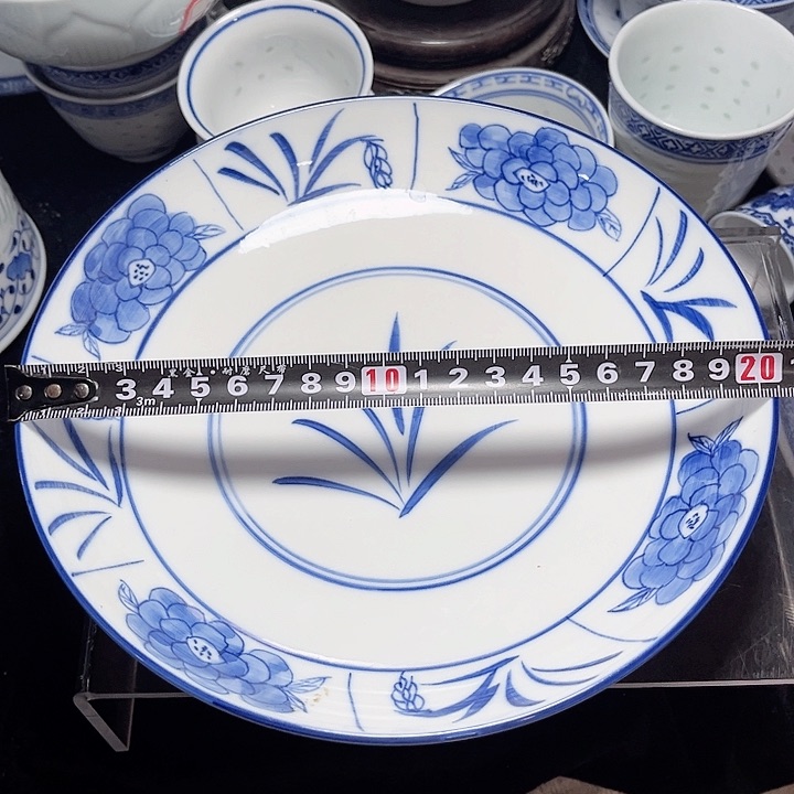 碗手绘木棉花八寸盘