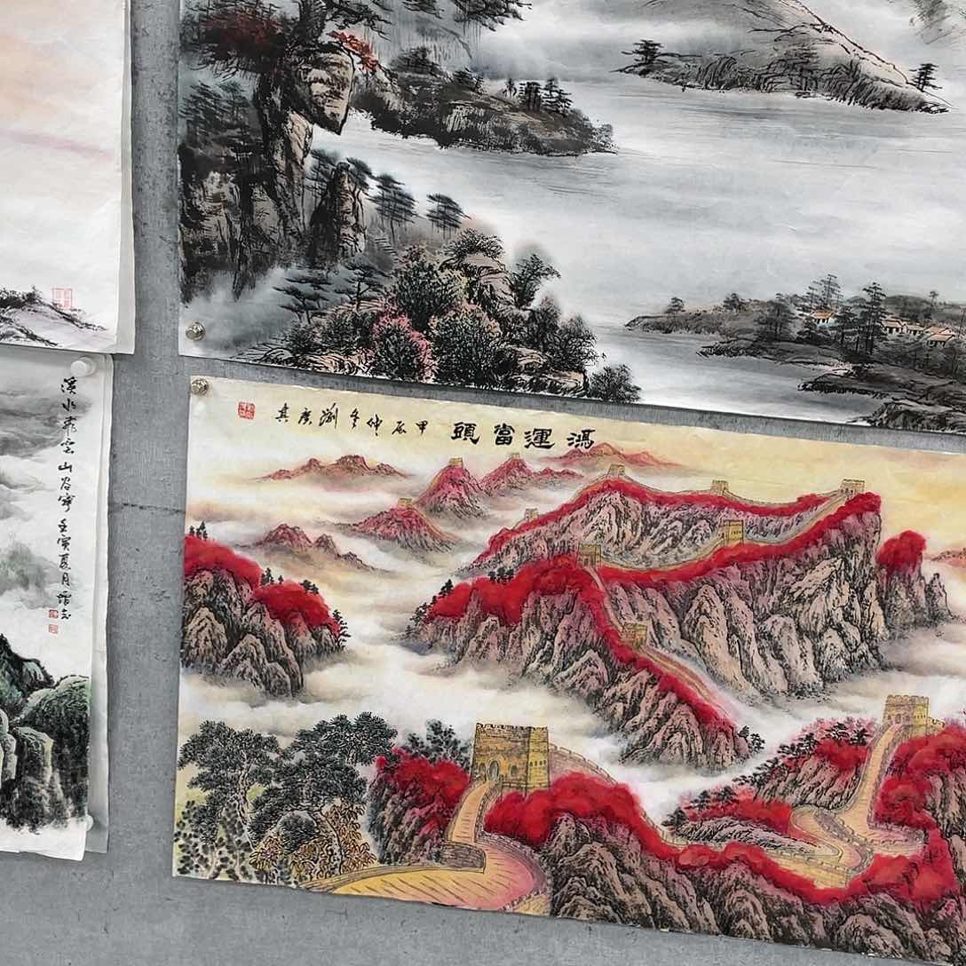 国画?**明书画作品多次刘广其