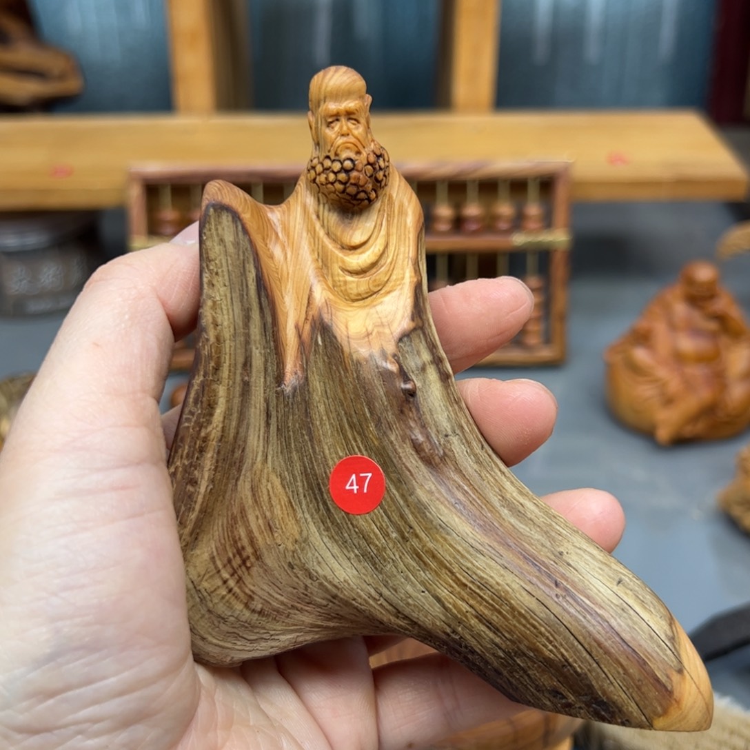 柏木崖柏木摆件手把件38