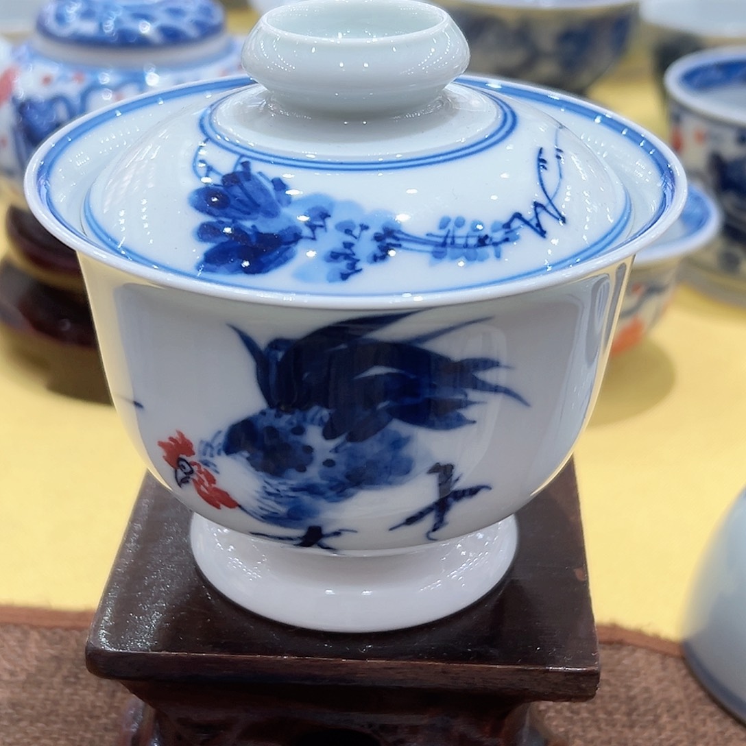 正宗景柴窑盖碗福利价