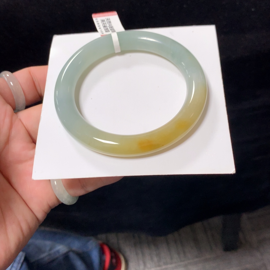 翡翠未镶嵌手镯44号58