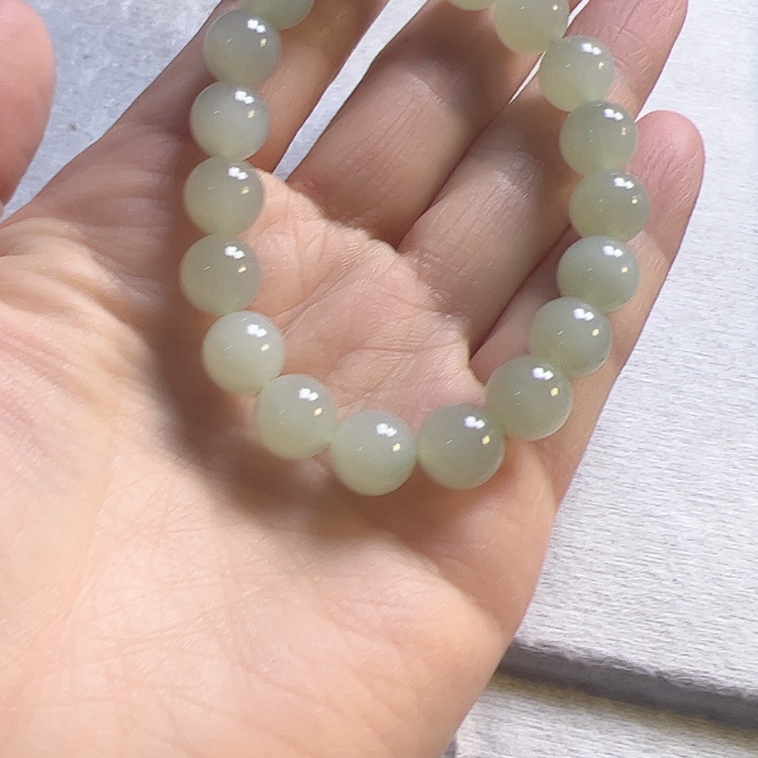 （***绳和田玉（糖玉）未镶嵌手链