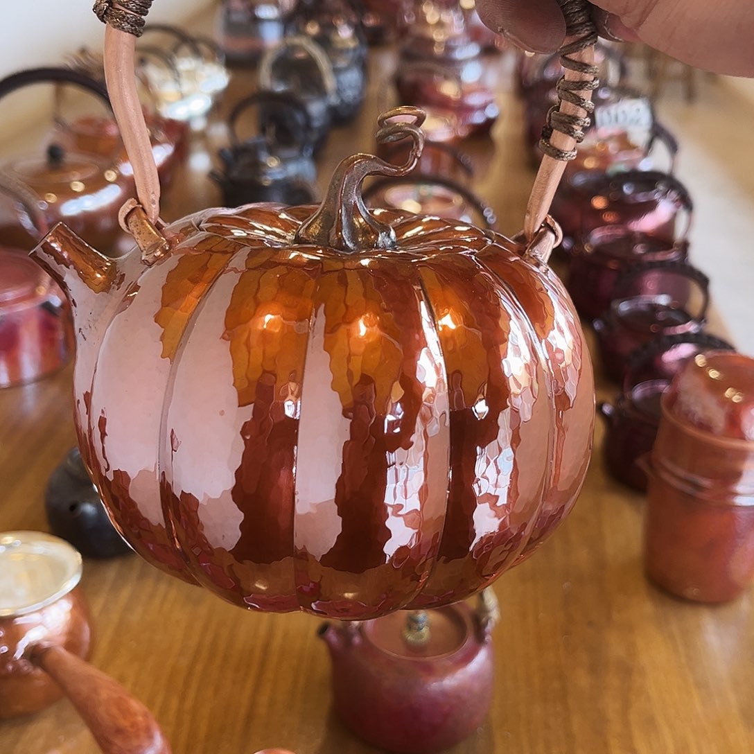 南瓜烤色手工锻打工艺新