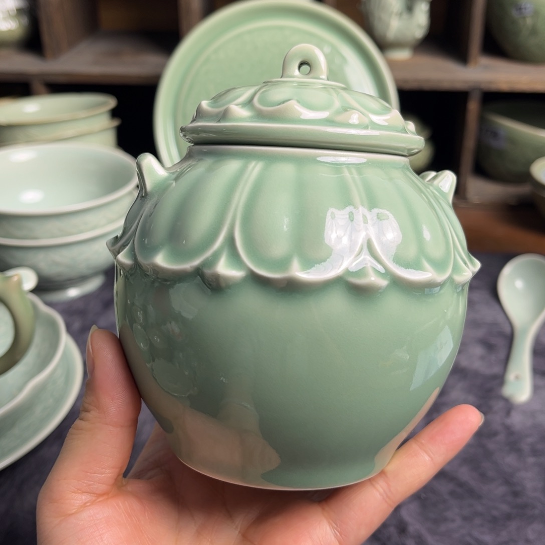 碗南朝茶叶罐微瑕特价