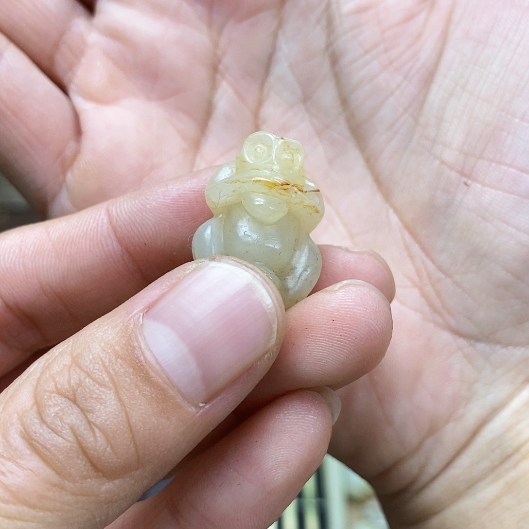 和田玉（糖玉）挂件未镶嵌福*爷