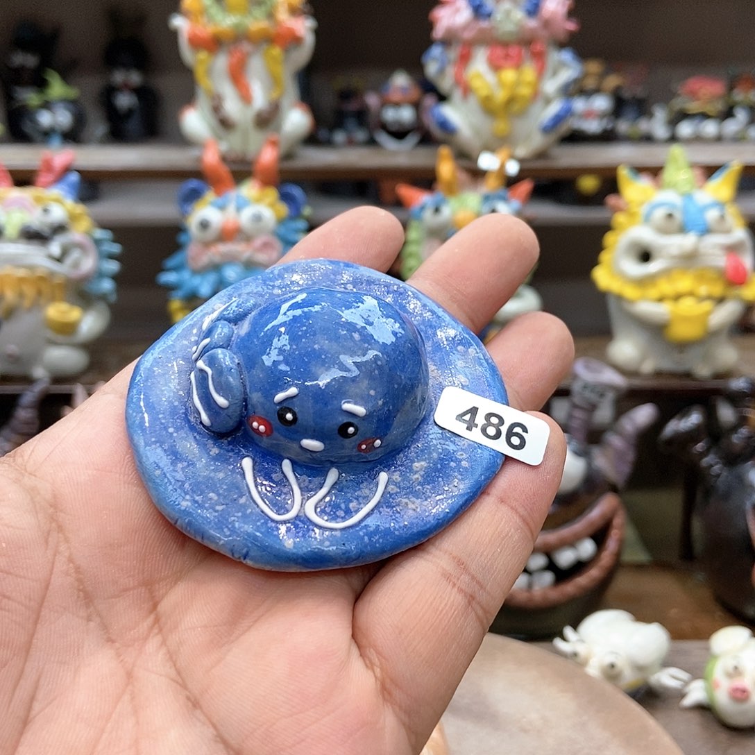 摆件直播间手工陶瓷摆件486