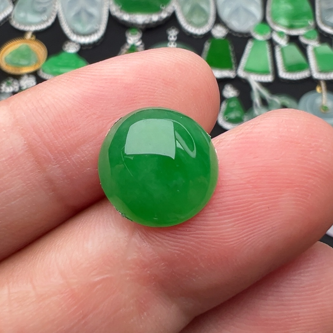 翡翠未镶嵌颈饰蛋面12