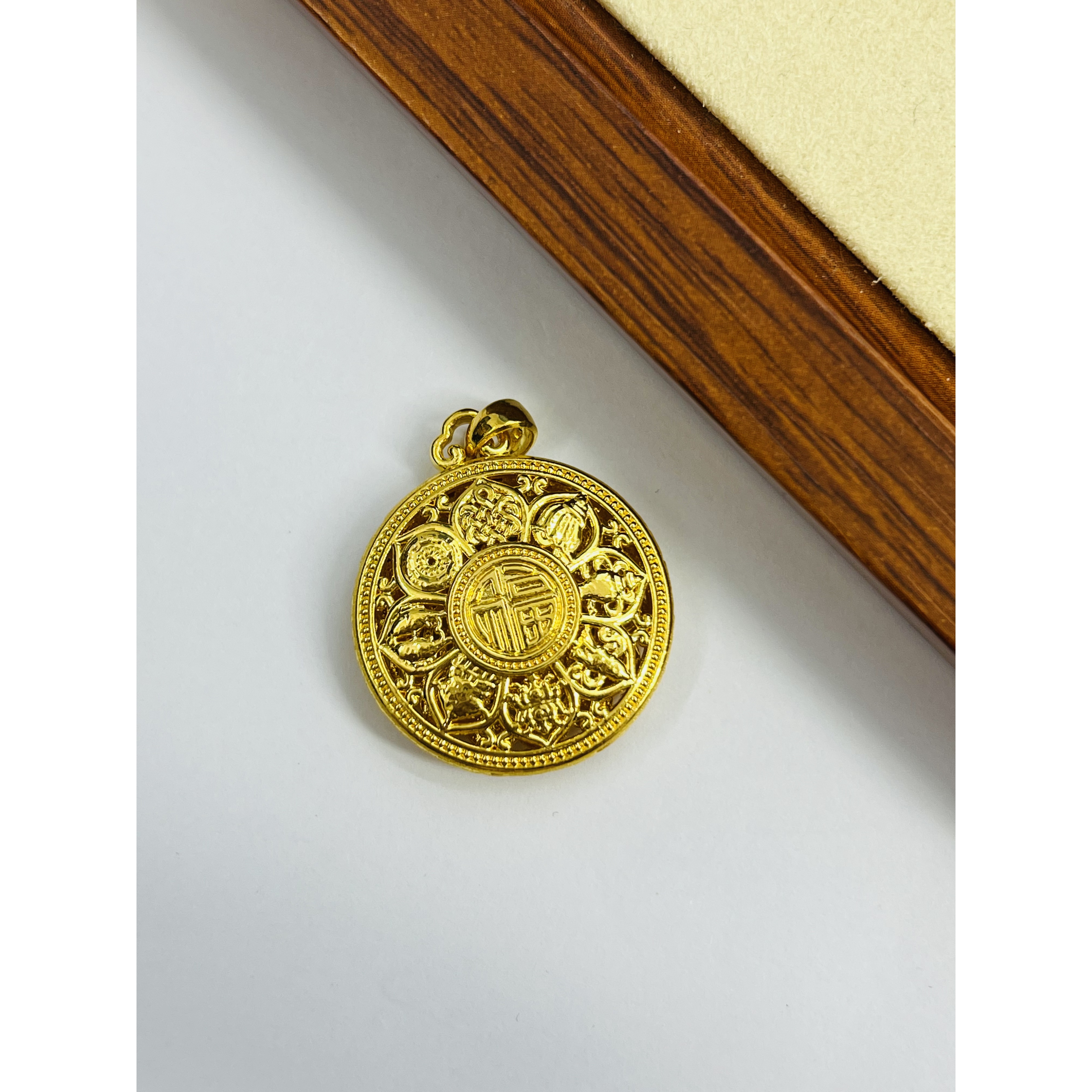 足金999中罗盘黄金首饰配件DP2852-03590