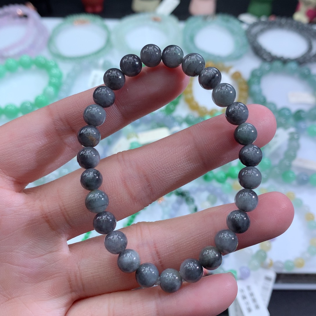 翡翠手链未镶嵌天然