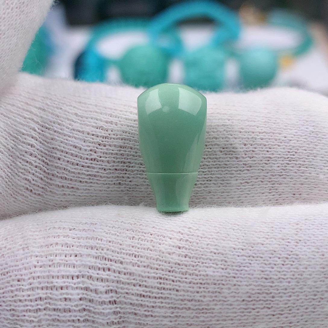 绿松石三通9.5mm未镶嵌