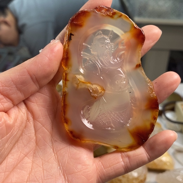 玛瑙/玉髓吊坠(不含链)未镶嵌