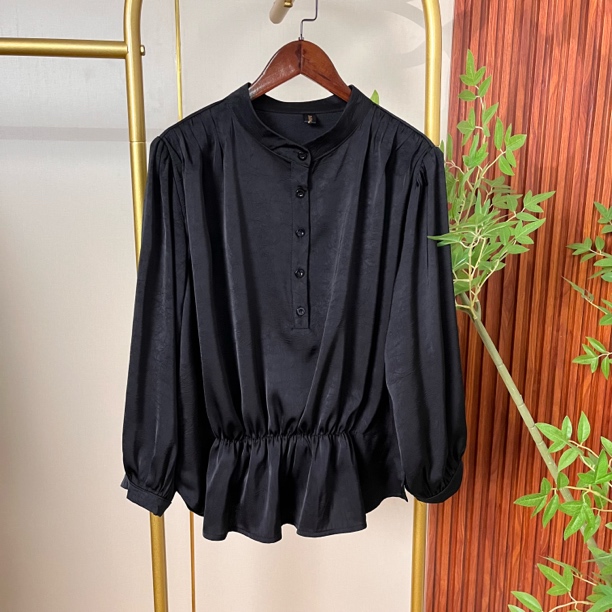 【佳佳】111~1高品质时尚气质收腰宽松大码上衣显瘦