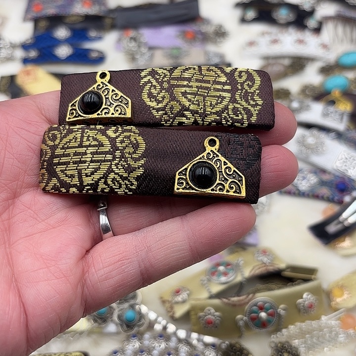 蒙古元素发卡一对9