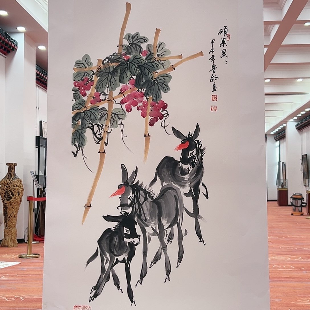 国画军展览原作福利