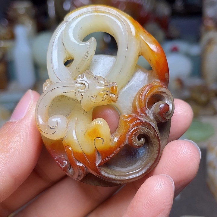 六***顺和田玉未镶嵌挂件