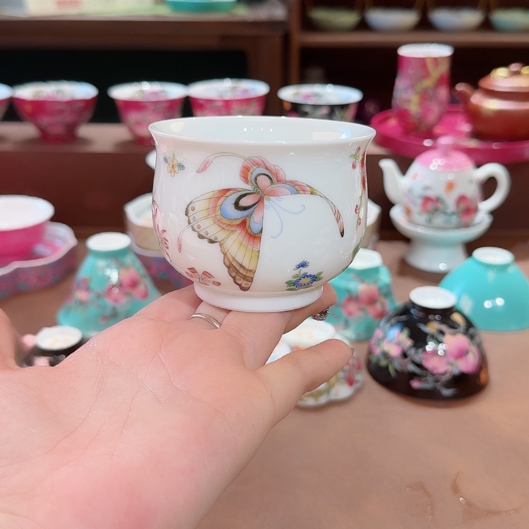 珐琅彩主人杯茶具套装