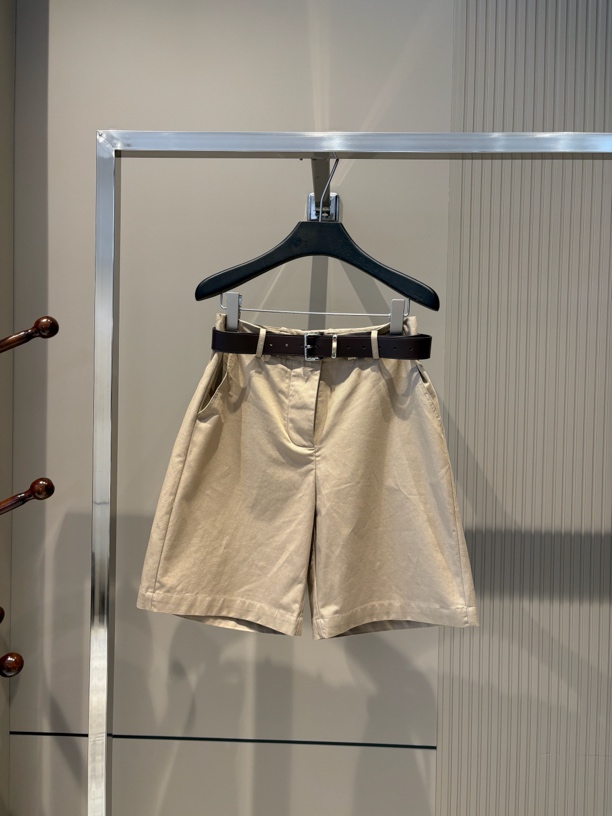 【启恒】老钱风腰带中裤2078