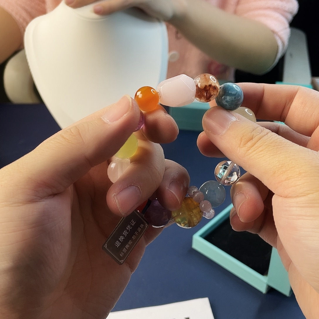 水晶手链银S925镶嵌