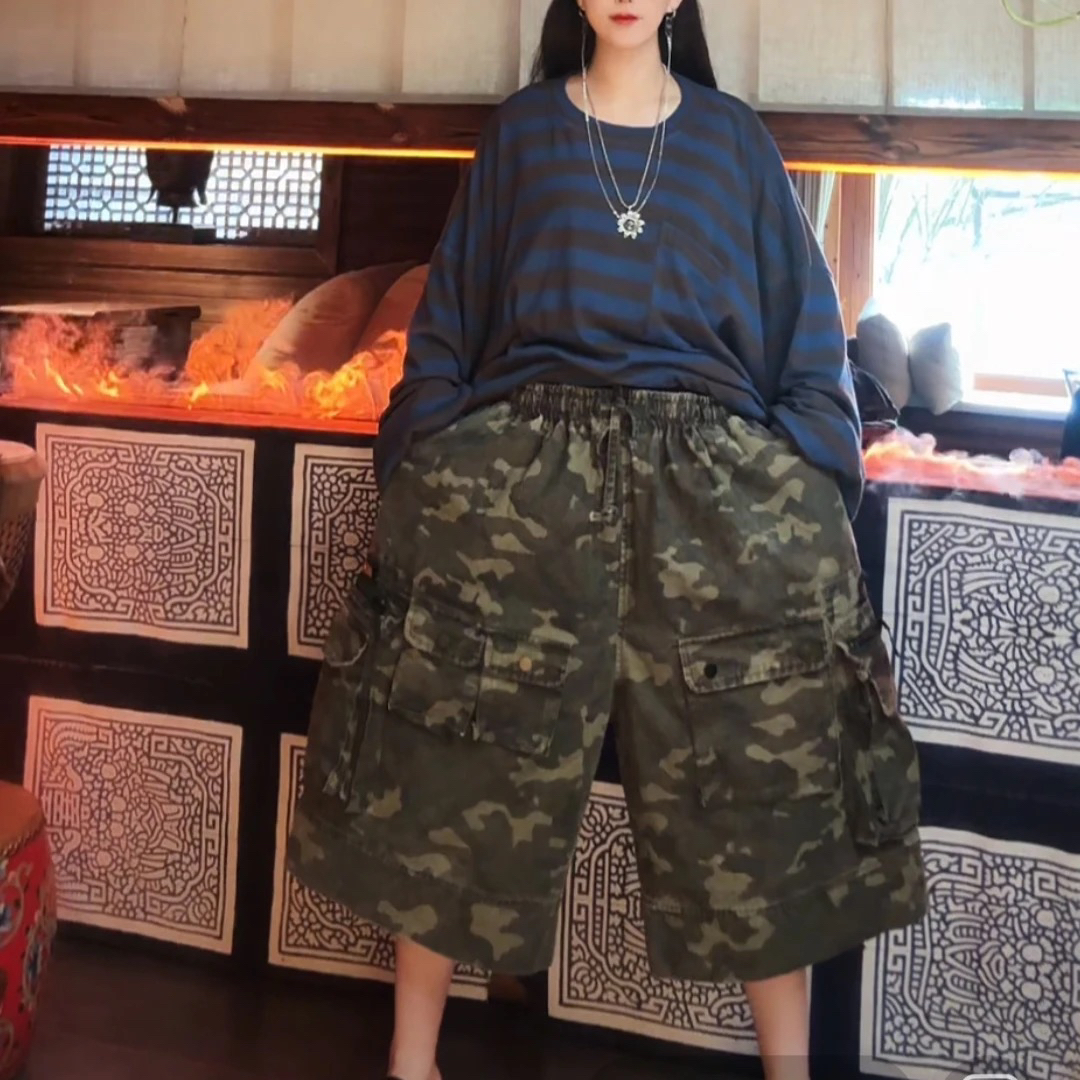 东森家设计师新款迷彩裤