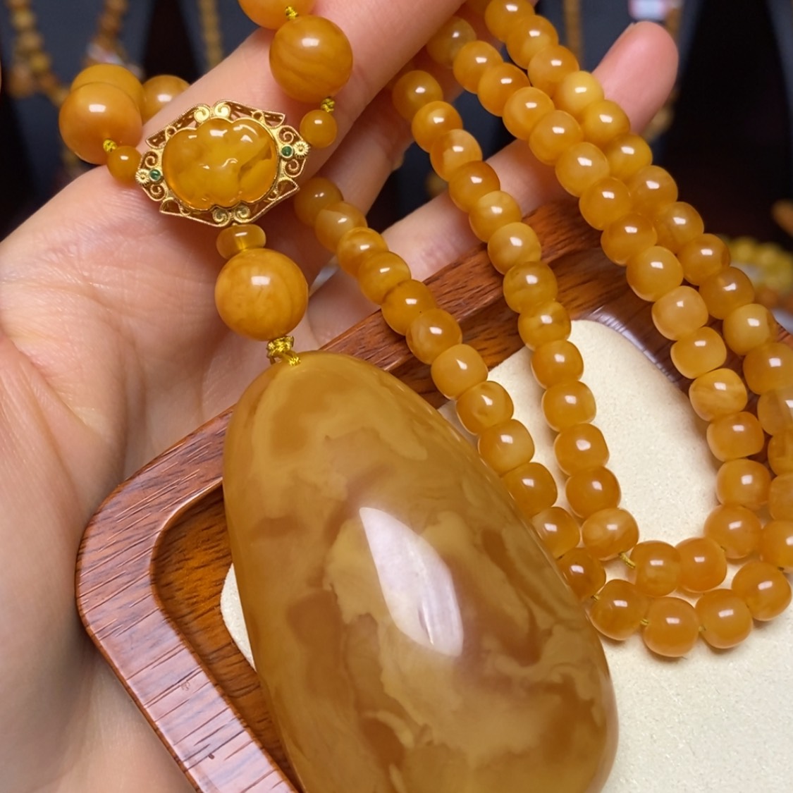 【闪购商品】蜜蜡颈饰未镶嵌项链