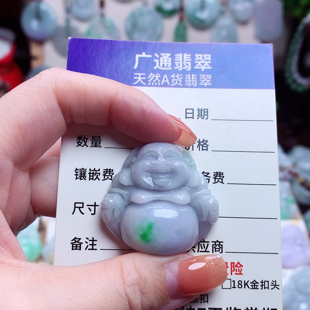 颈饰未镶嵌翡翠佛公15