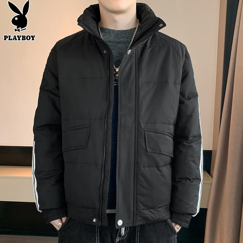 花花公子羽绒服男士2025新款冬宽松季加厚防寒保暖时尚休闲外套男