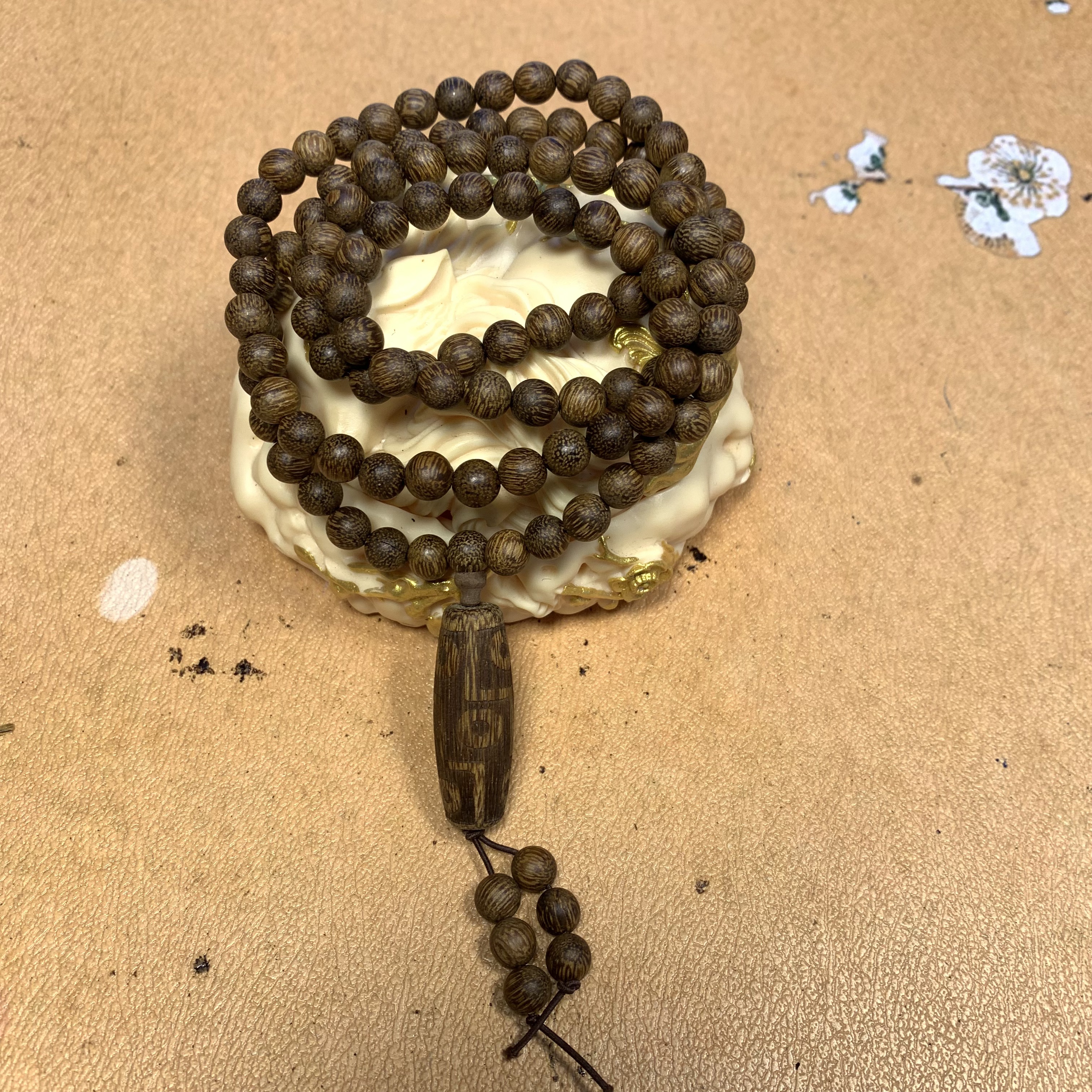 【蕹合】0.8x108颗九眼桶珠香味好手工珠串DIY手工编织老料