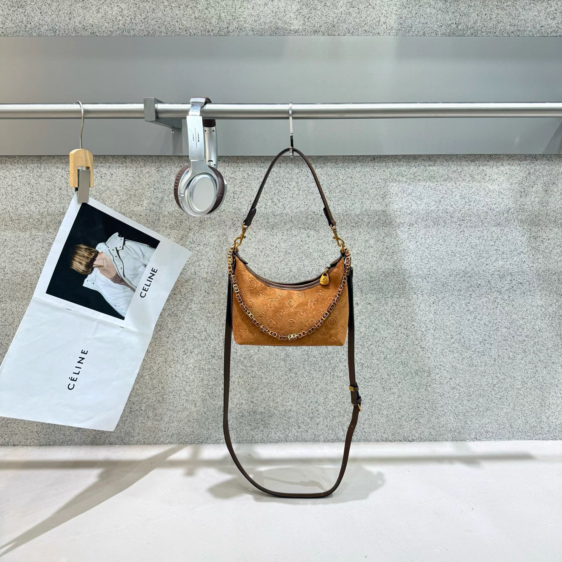 5960棕色【小朱丽叶】时尚百搭单肩斜挎女包【宽23高14】