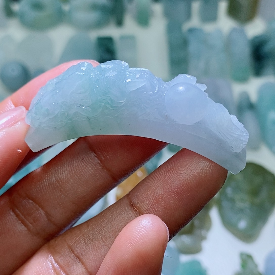 定制翡翠未镶嵌毛货