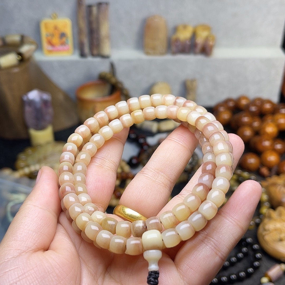 宾***茶驼骨手串/手链7×6