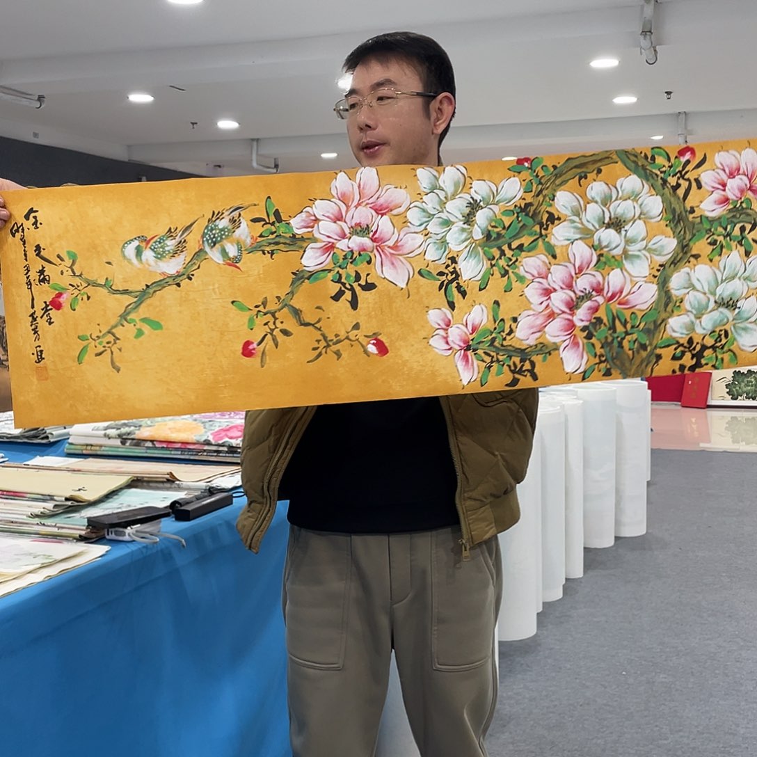 国画今天上午国画作品展示