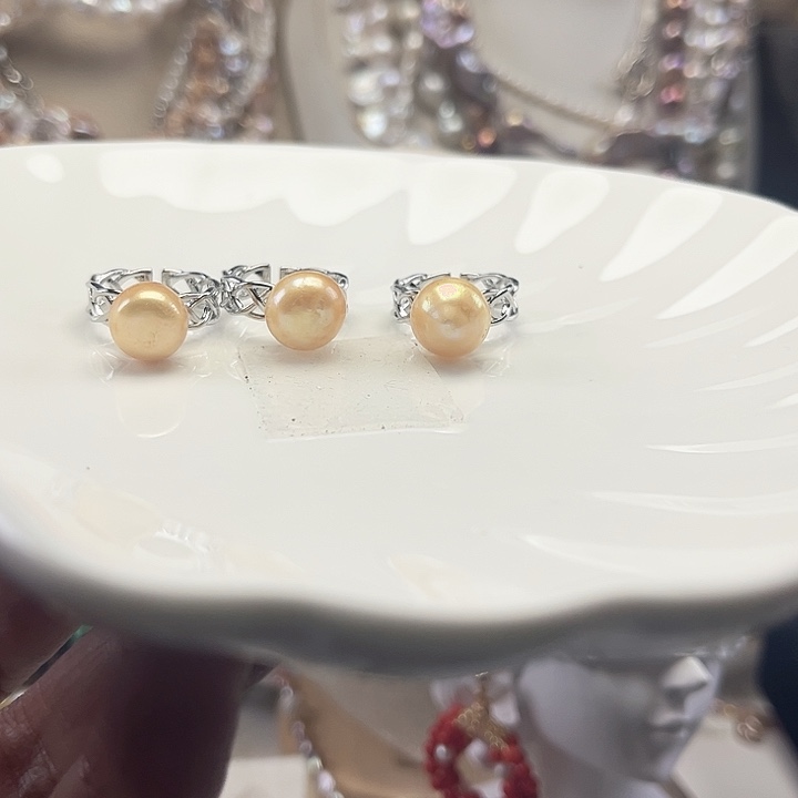 未镶嵌淡水珍珠戒指【纯恬】多样性发货发一