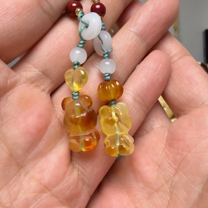 琥珀未镶嵌吊坠(赠链)琥珀蜜蜡吊坠多样性发一件