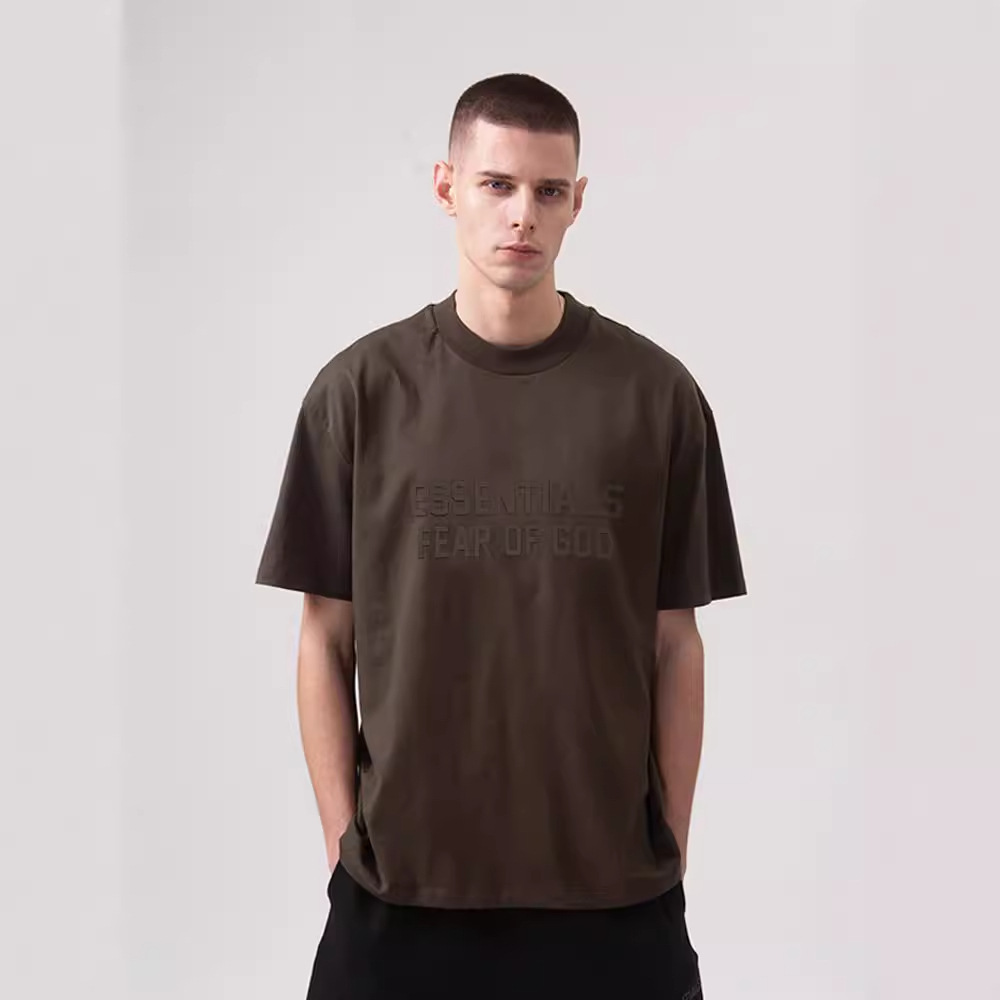 ESSENTIALS短袖男女复线新款胸前字母印花高街情侣宽松T恤男女