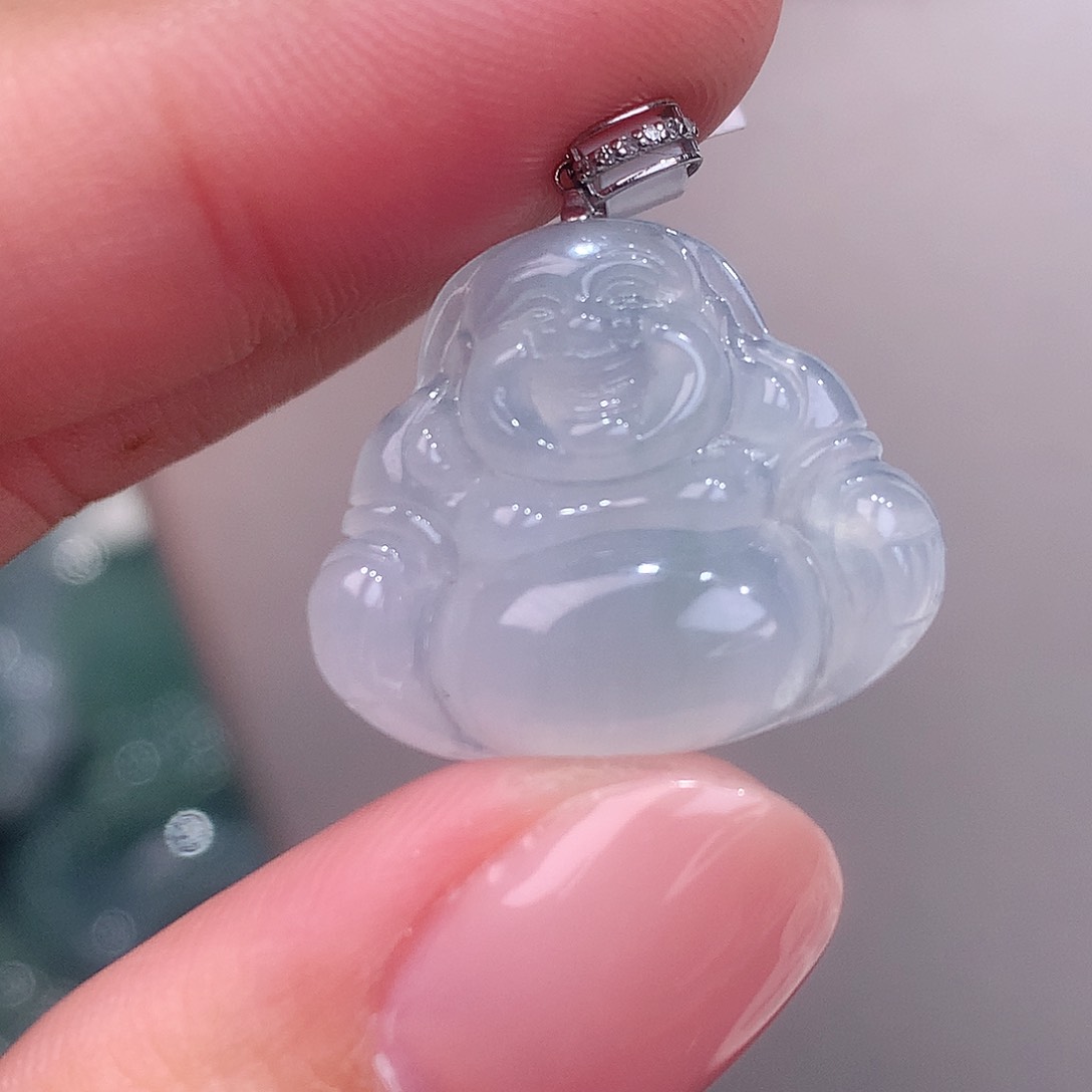 颈饰18K金镶嵌翡翠福利