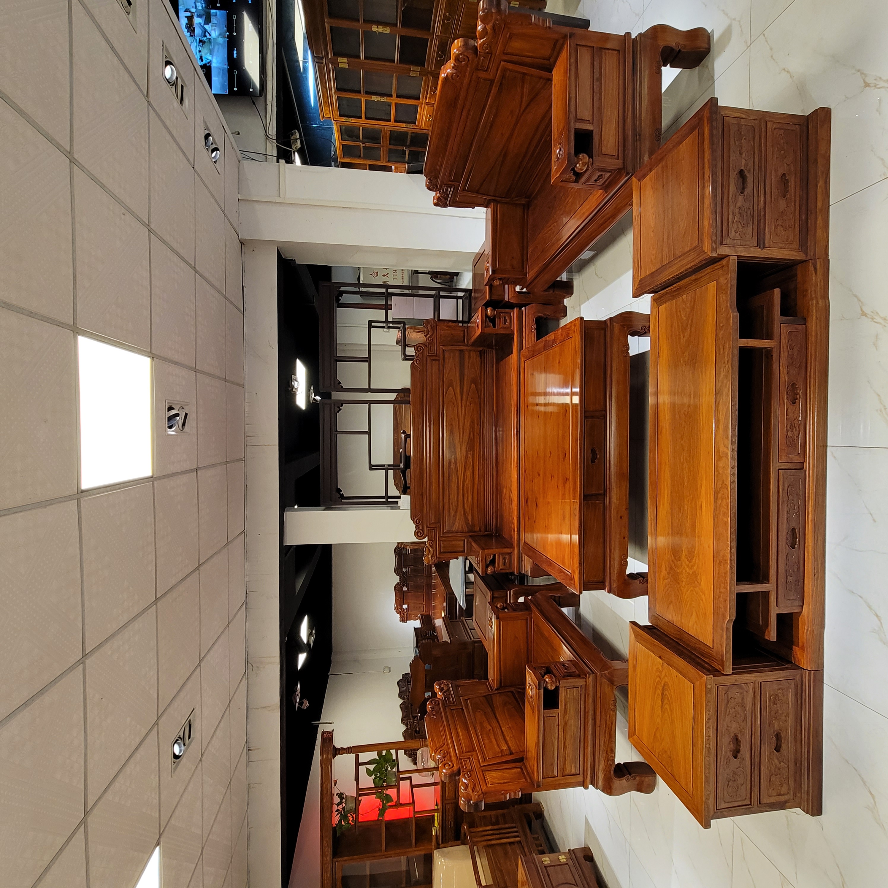 刺猬ZT财源滚滚素面123六件套中式沙发