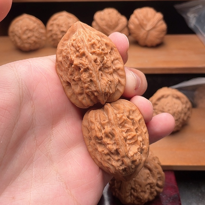 吊坠文玩核桃34全品毕业赤龙鸡心