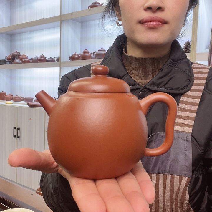 赛***哥茶壶紫砂朱泥巨轮