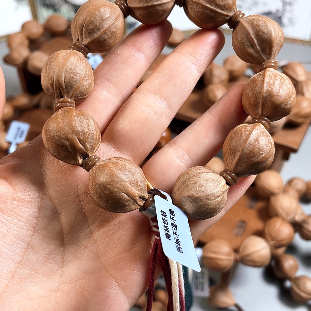 天***星橄榄核手串/手链19/23梅林铁核