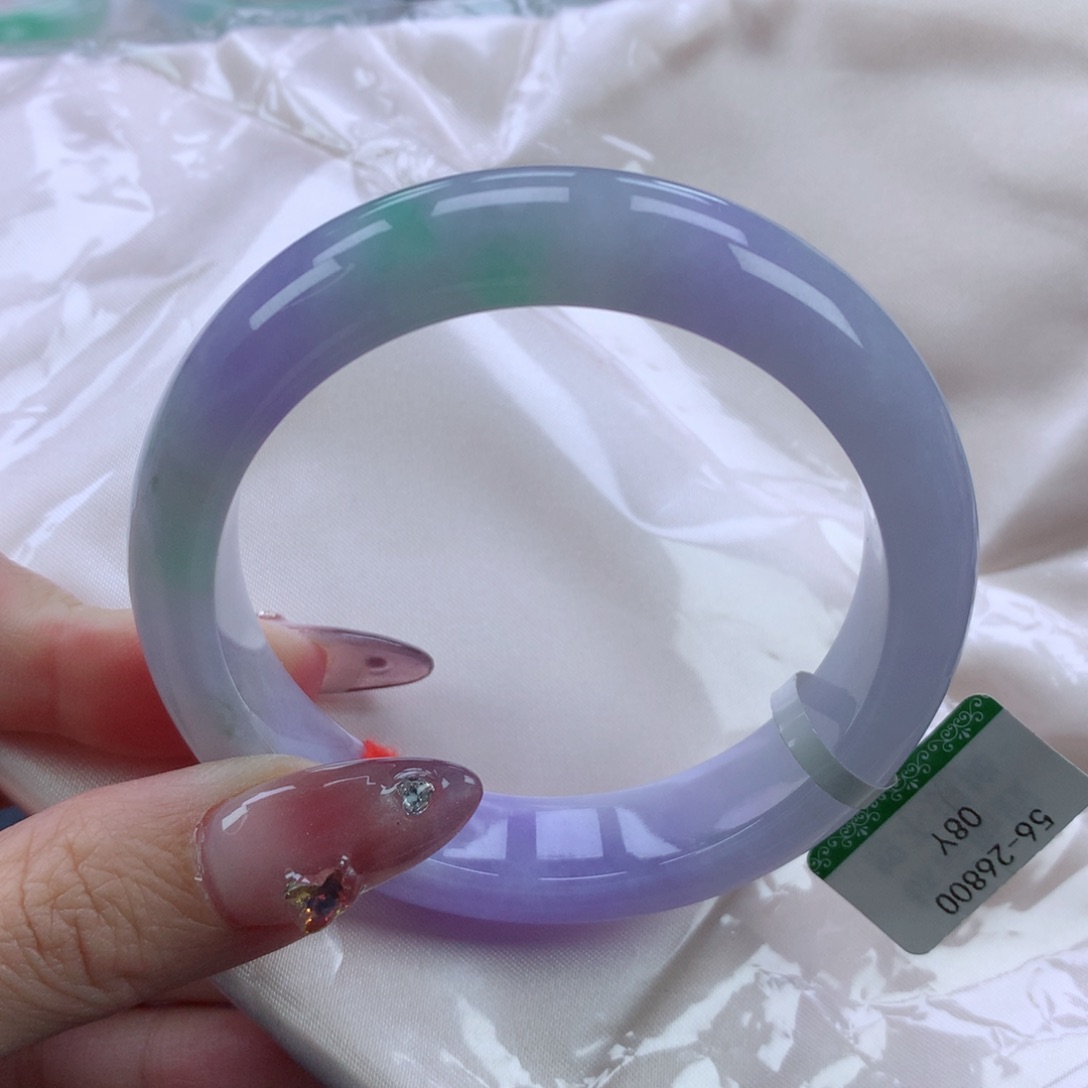 翡翠手镯未镶嵌56.1正圈