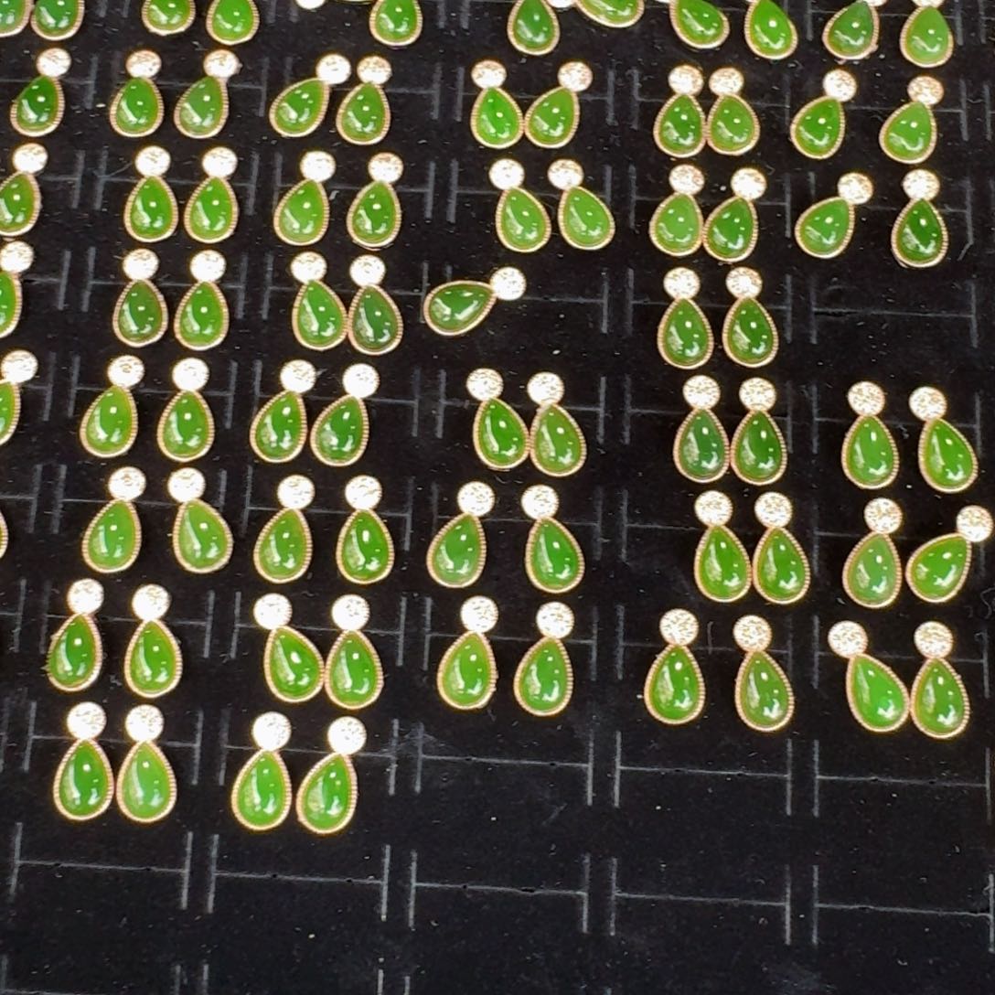 和田玉银S925镶嵌耳饰多样性发货，拍一发一